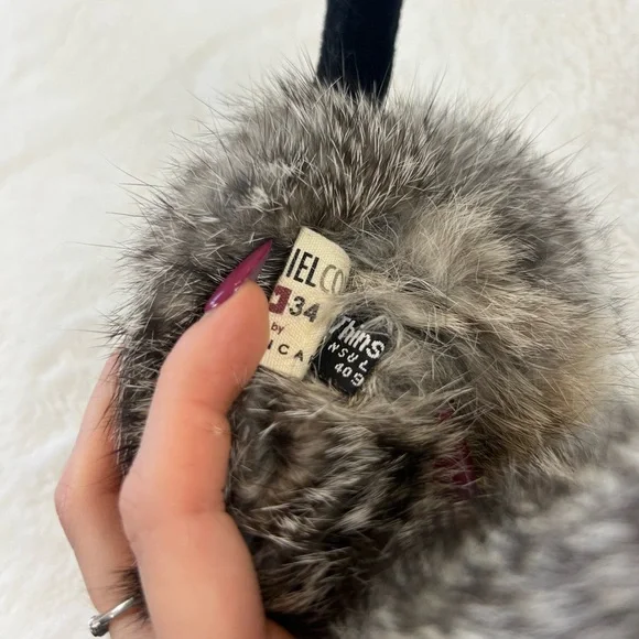 Fluffy Rabbit & Velvet Covered Earmuffs - Picture 7 of 7